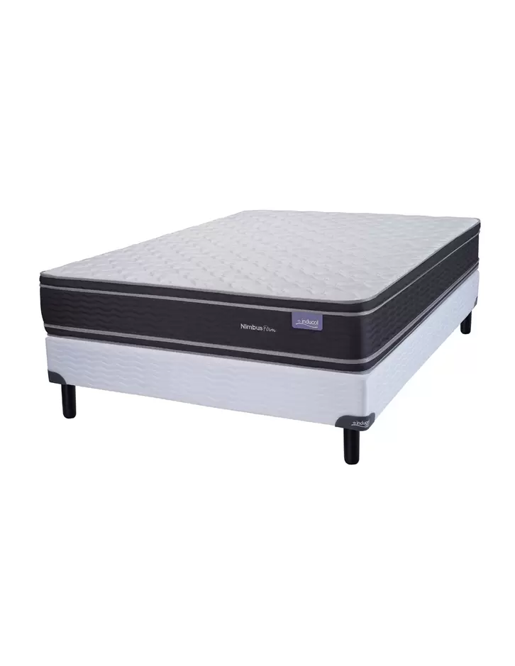 COLCHÓN + SOMMIER INDUCOL NIMBUS FIRM ESPUMA 140x190x26