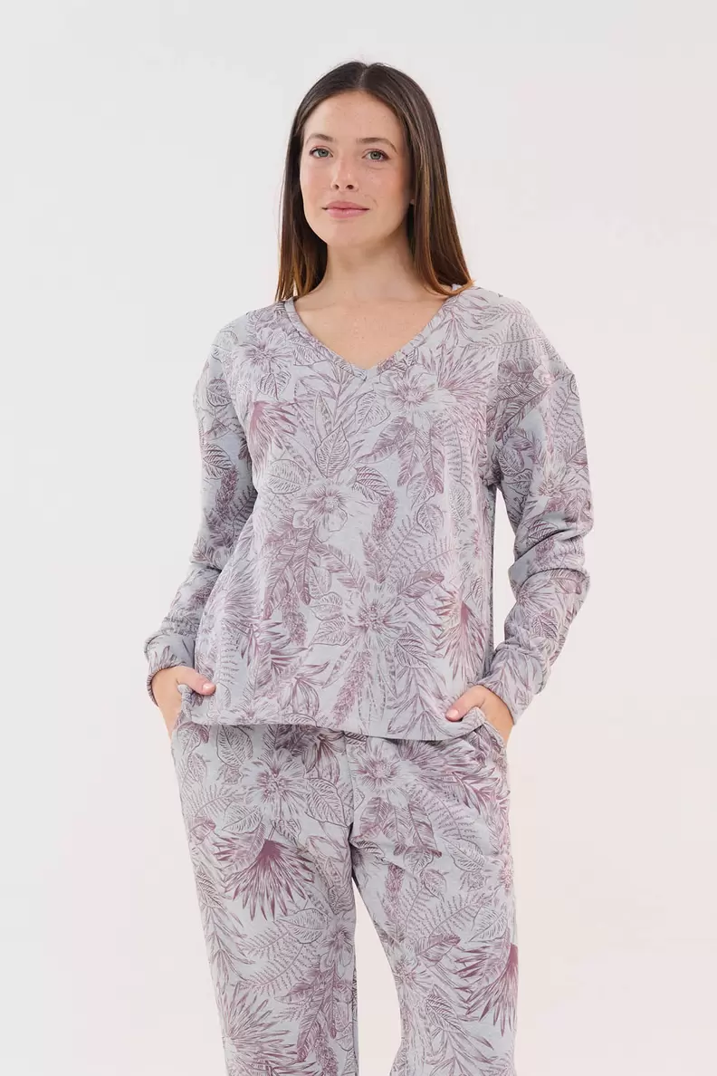Remera Twilight Bloom Escote en V