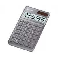 CASIO CALCULADORA NS-10SC-GY ESCRITORIO 10 DIG DISP EXTRA GRANDE GRIS METAL