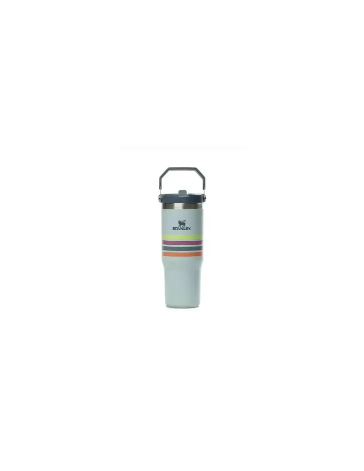 BOTELLA STANLEY FLIP STRAW 887 ML SEAFOAM STRIPE