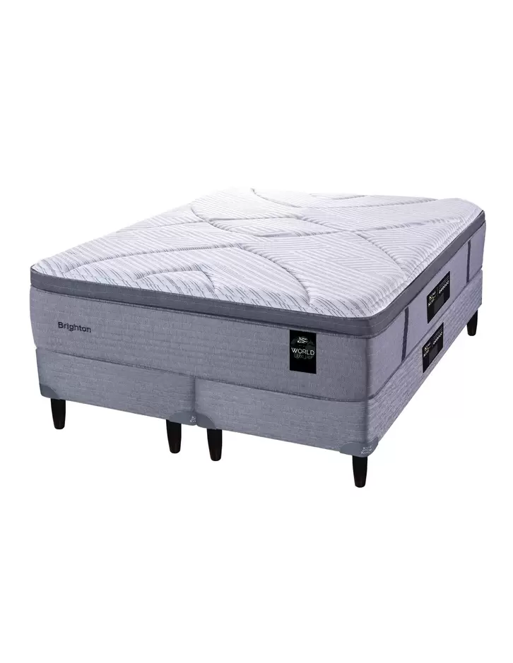 COLCHÓN + SOMMIER KING KOIL BRIGHTON RESORTES TEJIDO DE PUNTO 160x200