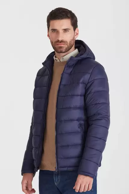 Campera Inflable Azul Marino
