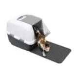 Litera Catit Jumbo Baño Cerrado Filtro Anti Olor Gris
