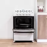 Cocina Escorial Master Classic Blanca Gas Natural 56cm.