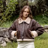 Campera Wamu Pu Corta Con Piel