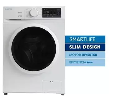 Lavarropas Automatico Smartlife 6kg Inverter Slim Design Color Blanco