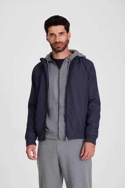 Chaqueta Impermeable Azul Marino