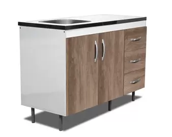 (D) Bajo Mesada Arco 1.20 C/3Caj Nebraska
