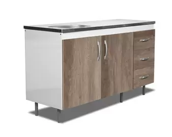 (D) Bajo Mesada Arco 1.40 C/3Caj Nebraska