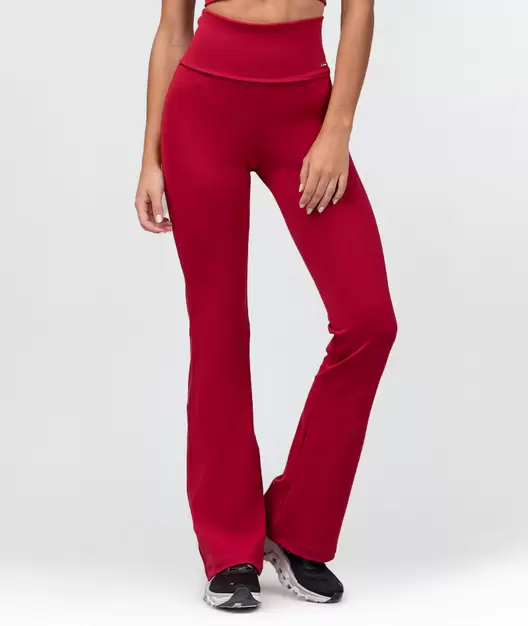 Pantalón flare AIR-FIT con cintura ancha para doblar