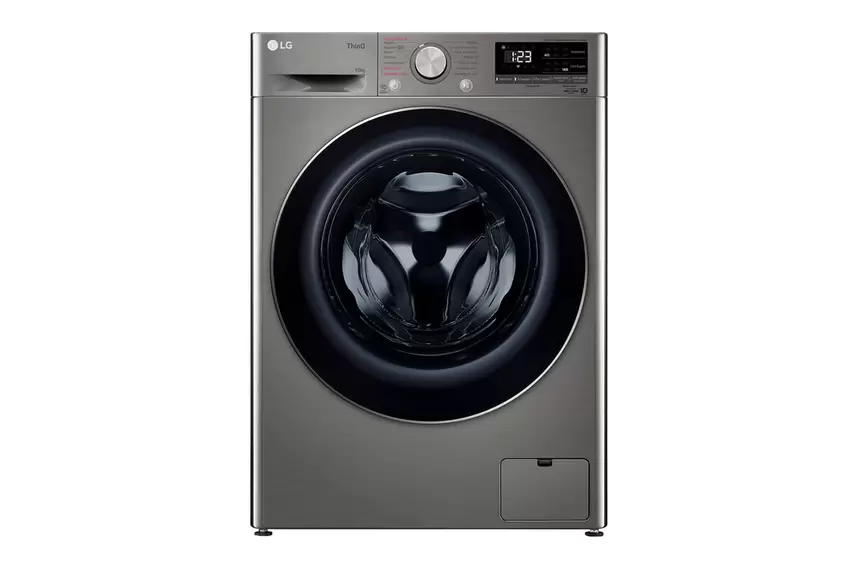 Lavarropas Carga Frontal Inverter LG 10KG WM10VVC4S6 Gris