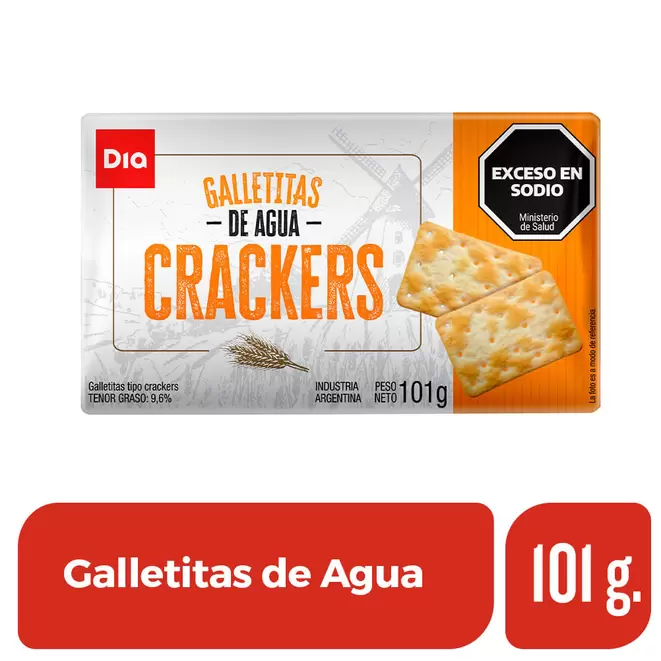 Galletita de Agua Cracker Dia 101 Gr.