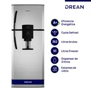 Heladera Con Freezer Cíclica 362 Lts Silver Hdr370f...