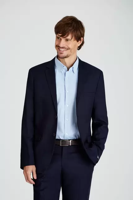 Traje SS100 liso entallado azul marino