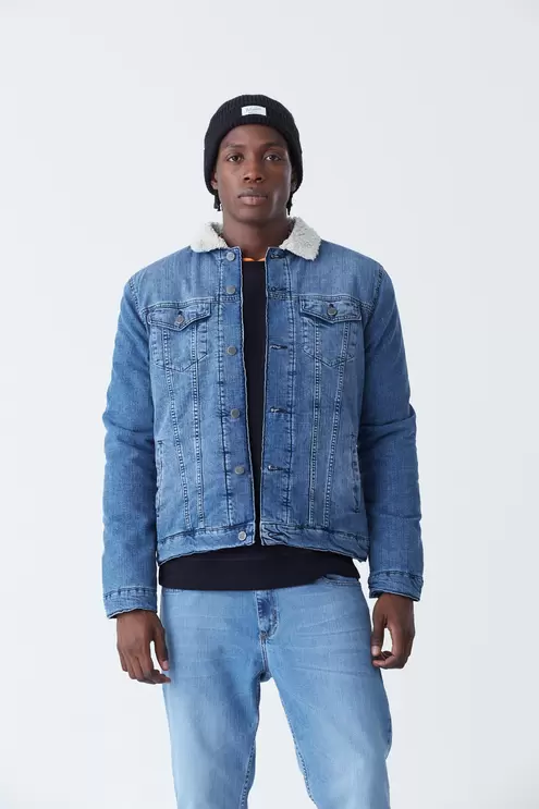 Denim Jacket W/Sherpa