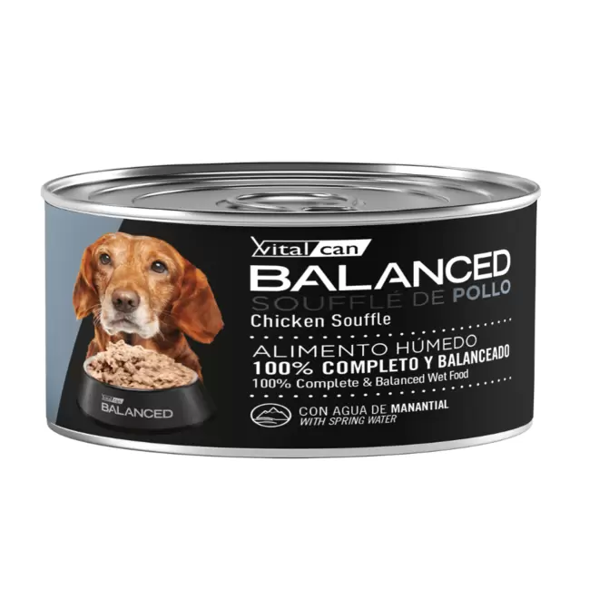 Lata Balanced Soufflé De Pollo Perro Senior