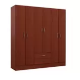 Placard 6 puertas 2 cajones Mosconi caoba