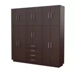 Placard Mosconi Dakar Plus 12 Puertas color wengue
