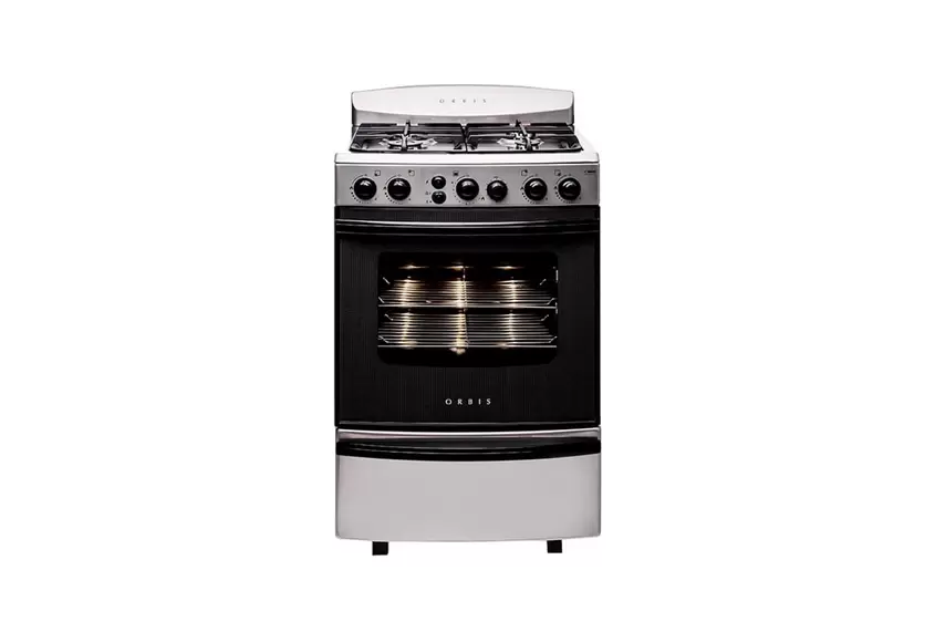 Cocina Orbis 968AC4 Multigas 55 cm Grafito