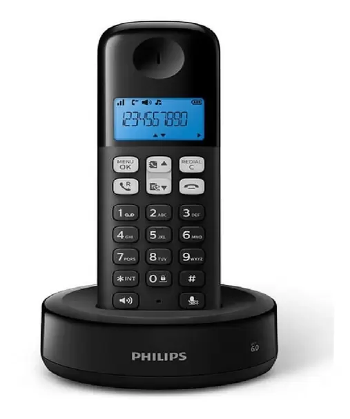 Telefono Philips Inalámbrico D1311B/77 Negro ID Agenda Ml