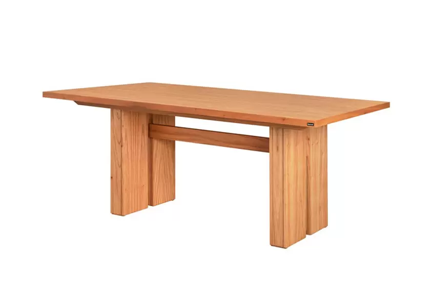 Mesa Base Central Genoud 160x90 cm Roble