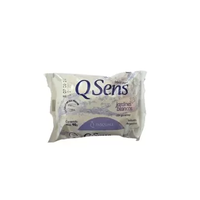 JABON DE TOCADOR QSENS JARDINES BLANCOS X90GR.