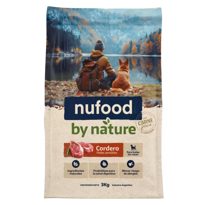 Alimento Nufood Perro By Nature Cordero