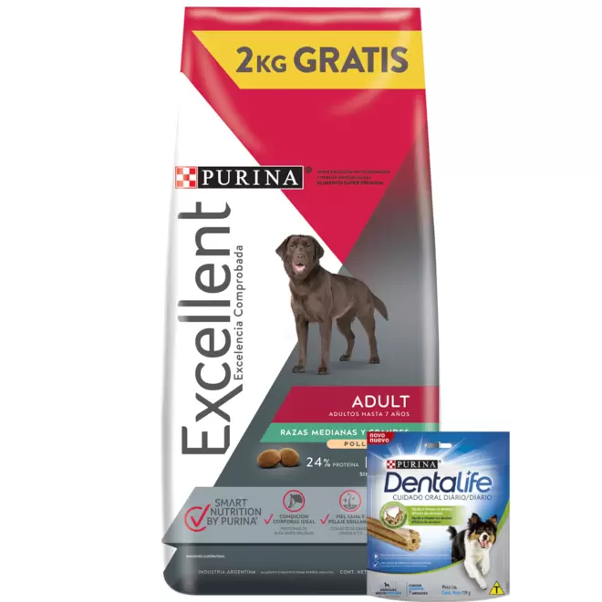 Alimento Excellent para Perro Adulto Mediano y Grande