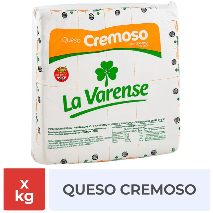 Queso Cremoso La Varense x 1 Kg