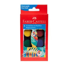 Set de acuarelas Faber Castell x 8 Unidades