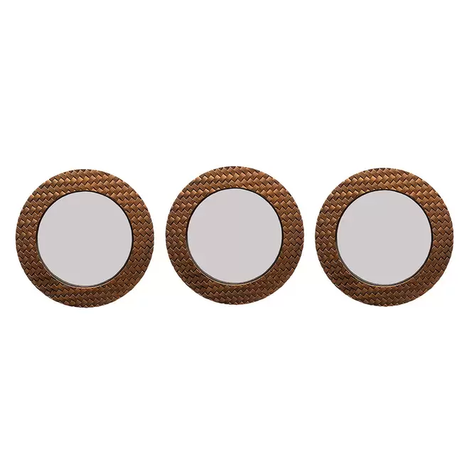 pack 3 espejos decorativos etnico