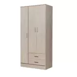 Placard 3 puertas 2 cajones fresno blanco ricchezze