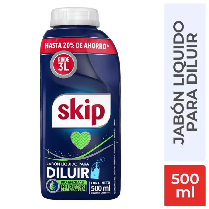 Jabón Líquido Skip para Diluir 500 ml