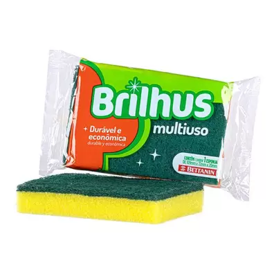 ESPONJA BRILHUS MULTIUSO X UN.