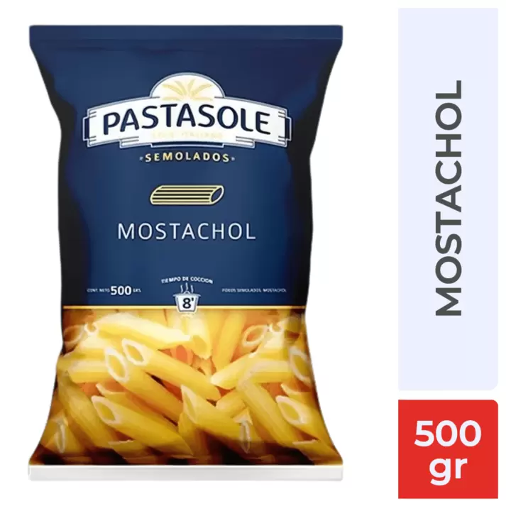 Fideo Pastasole Mostachol 500Gr