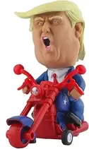 President Donald Trump 2024 Toy Figure Riding Motorcycle Funny Rev Up Car Novelty Gag Gift for Trump Fans