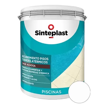 Recubrimiento Acrílico Para Pisos Atermicos 4l Sinteplast Color Blanco