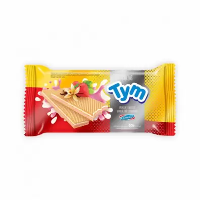 OBLEA TYM VAINILLA / FRUTILLA X 50 GR.