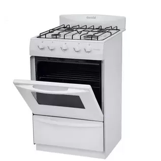 Cocina Escorial Candor 51 cm blanca gas natural