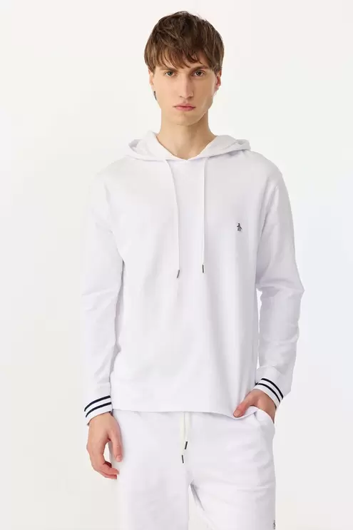 Ls Cuff Stripe Popover Hoody