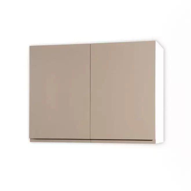 Alacena 80x30 Cm Melamina 2 Puertas Beige Luxor