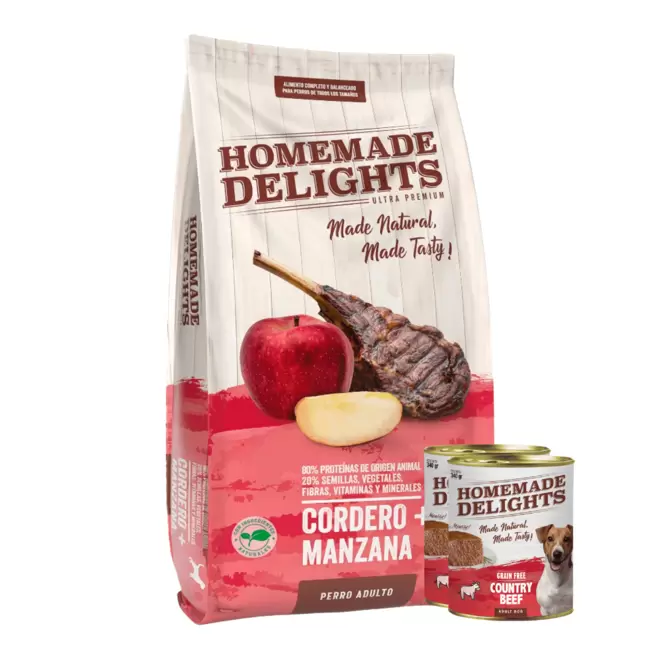 Alimento Homemade Delights Perro Adulto Cordero Y Manzana