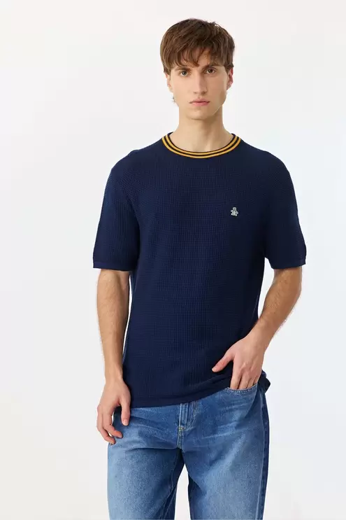 Ss Knitted Crew Tee