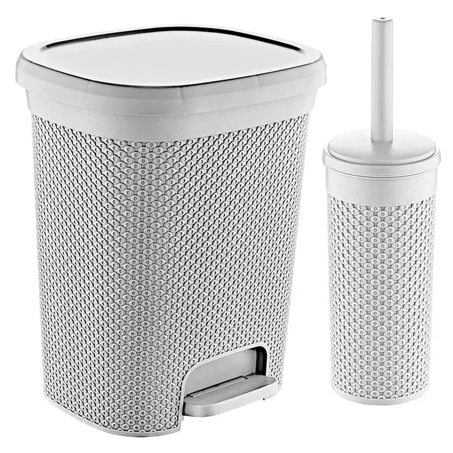 basurero + escobilla wc diamante