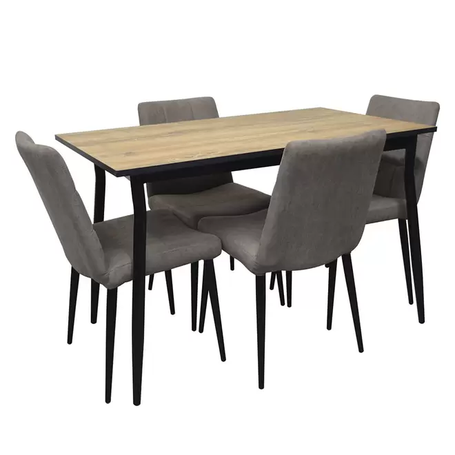 Juego De Comedor Silla Carmin Vison Y Mesa Tokio 1,20X0,70 Atakama Dakot
