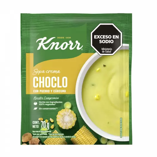 Sopa Crema Knorr Choclo Con Puerro 70gr