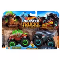 HOT WHEELS MONSTER TRUCKS MOTOSAURUS VS MEGA-WREX MATTEL
