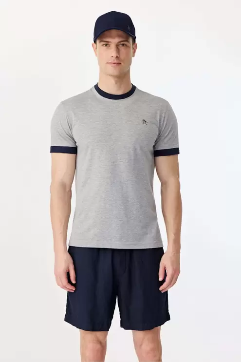 Ss Contrast Neck Tee