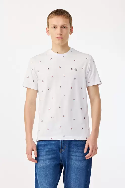 Ss Surf Pete Full Print Tee