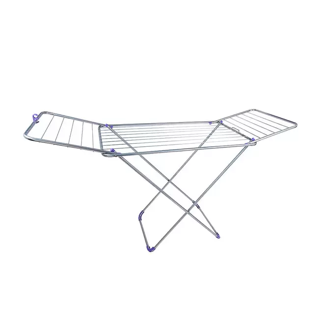 Tendedero Pie Con Alas 55x166x98 Cm Gris